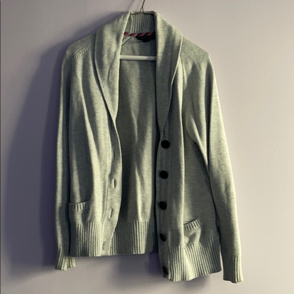 Grey cardigan
